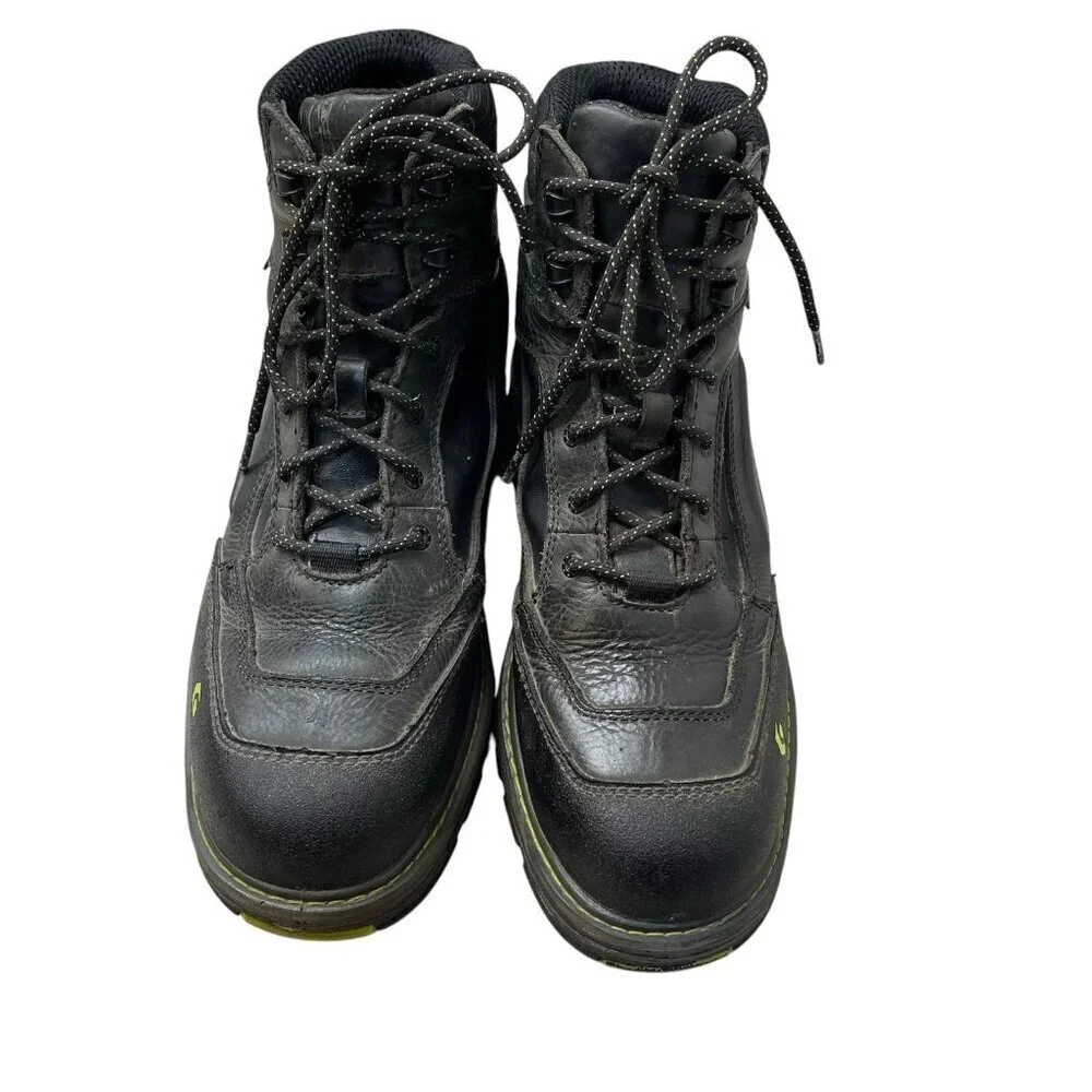 Wolverine w10484 Multishox Waterproof Steel Toe Black Work Boots Lace Up 12EW